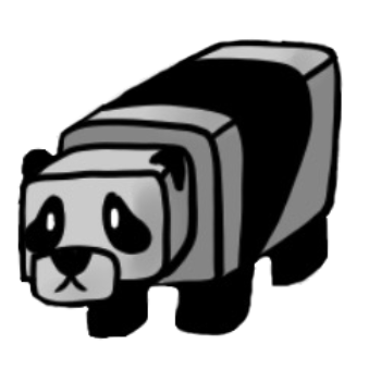 A Panda from Minecraft